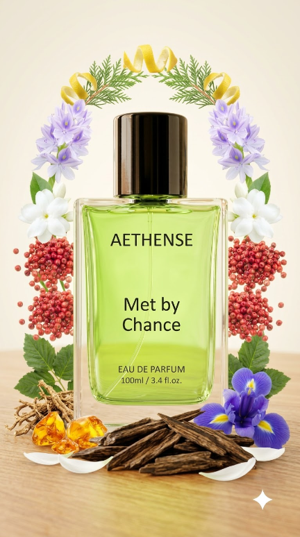 Met by Chance perfume bottle