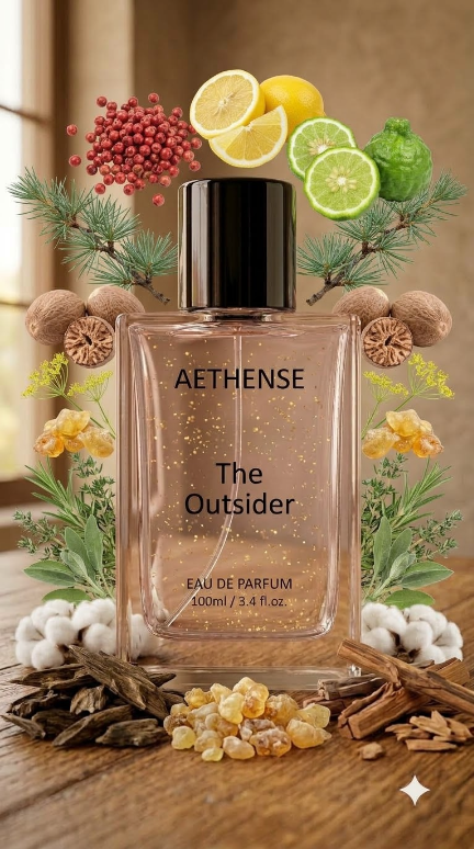The Outsider perfume bottle